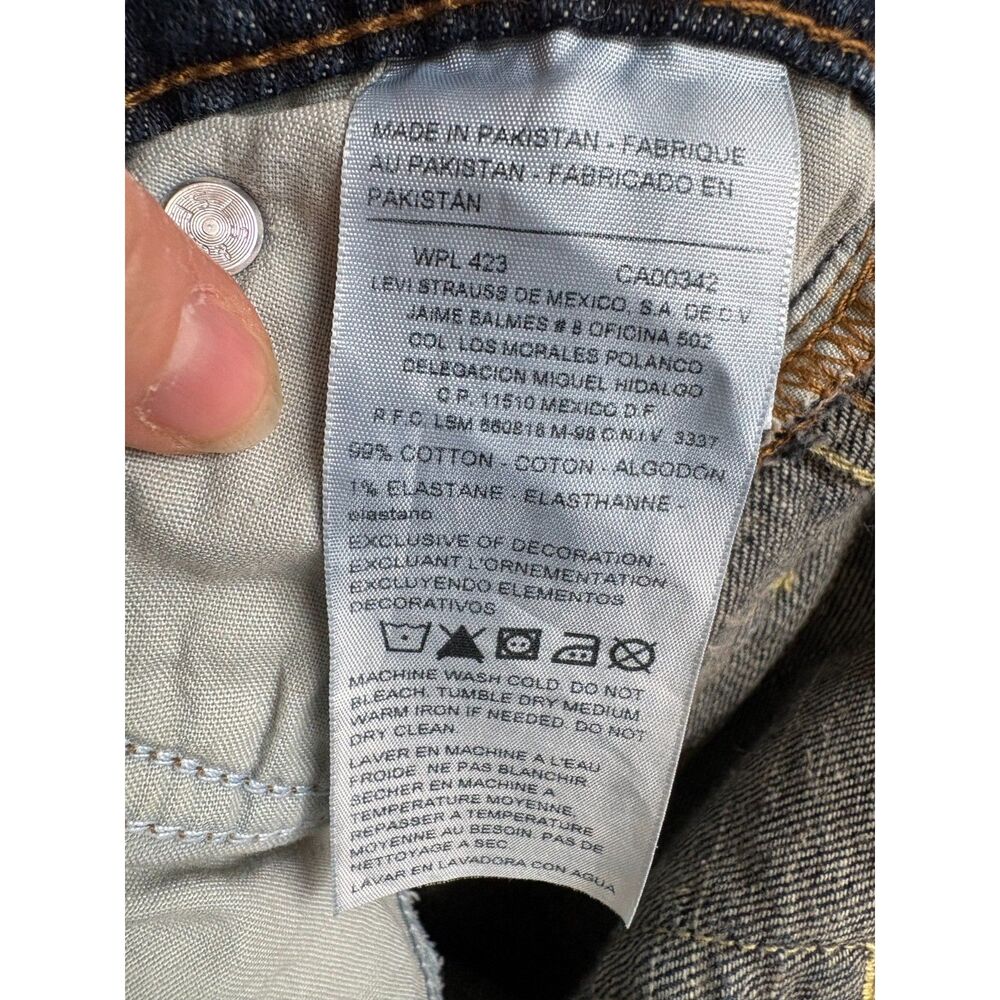 Signature Levi Strauss Boys Athletic Fit Adjustable Waist Jeans - Size 7 Regular - Picture 8 of 10